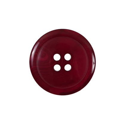 Red Translucent Four-Hole Button - 36L/23mm