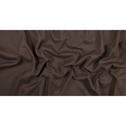 Chocolate Brown Basketwoven Cotton and Polyester Upholstery Fabric - Full