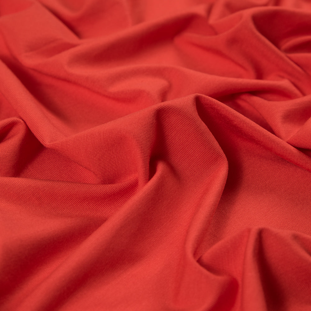 Stretch Bamboo Jersey - Orange - Willow Collection - Detail