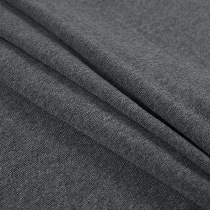 Heather Gray Stretch Tubular Rib Knit - Folded