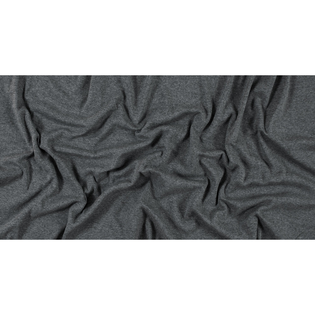 Heather Gray Stretch Tubular Rib Knit - Full