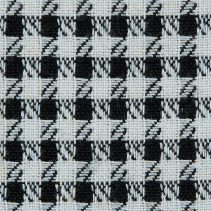Black and White Double Faced Woven Cotton Blend Detail