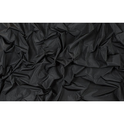 Black Wind Resistant Polyester with P/D Finishing - 75D*75D - Folded