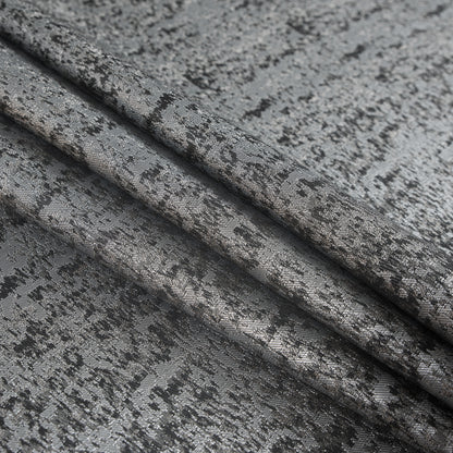 Metallic Silver and Moonbeam Abstract Brocade Folded