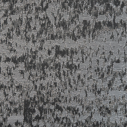 Metallic Silver and Moonbeam Abstract Brocade Detail
