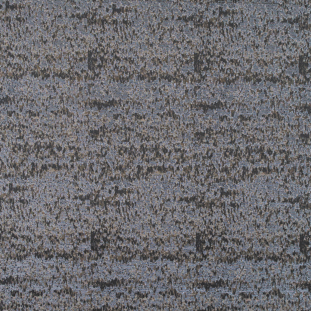 Metallic Gray and Wood Ash Abstract Brocade