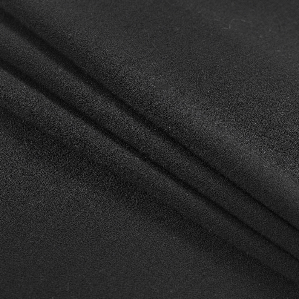 Italian Black Blended Rayon Crepe - Folded