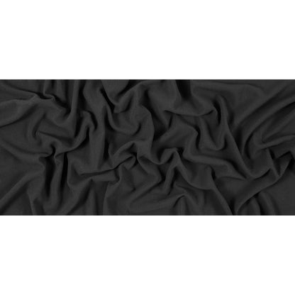 Italian Black Blended Rayon Crepe - Full