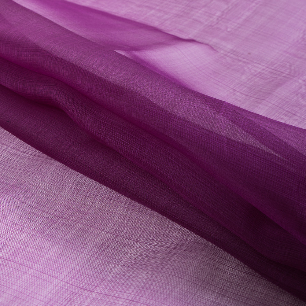 Purple Magic Loosely Constructed Silk Organza - Folded