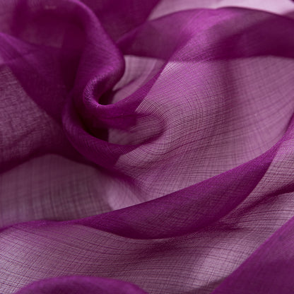Purple Magic Loosely Constructed Silk Organza - Detail