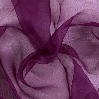Purple Magic Loosely Constructed Silk Organza