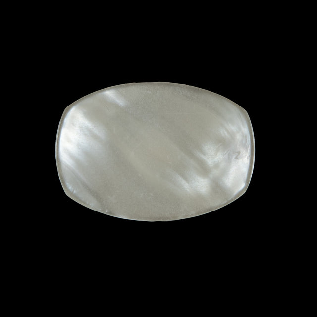 Ivory Iridescent Plastic Button - 40L/25mm