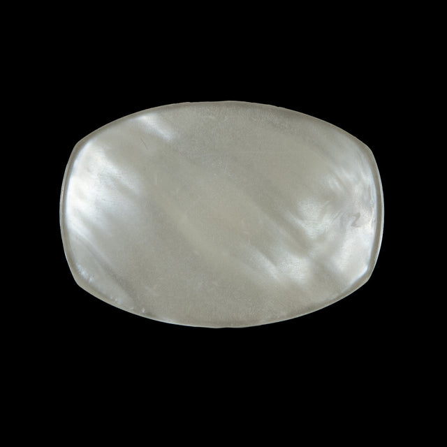 Ivory Iridescent Plastic Button - 44L/28mm