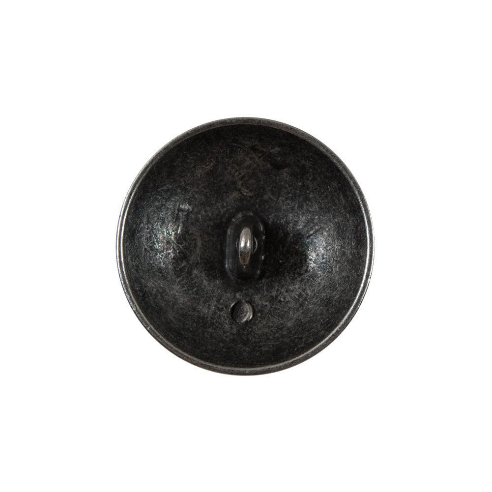 Silver Coat of Arms Crest Metal Button - 36L/23mm Detail