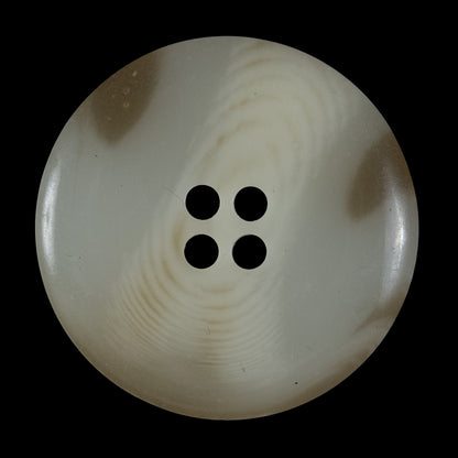 Ivory and Beige Horn Button - 54L/34mm Detail