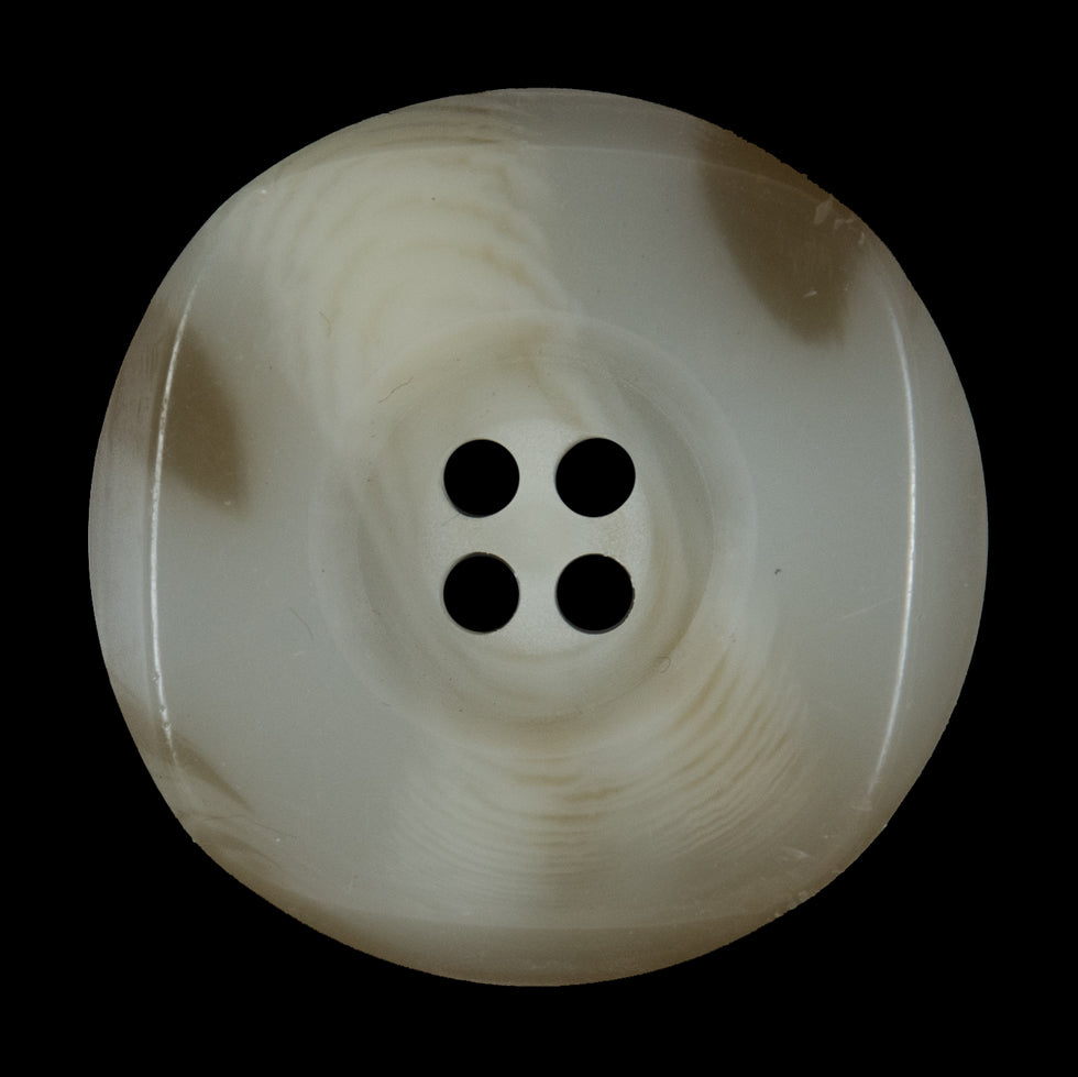 Ivory and Beige Horn Button - 54L/34mm