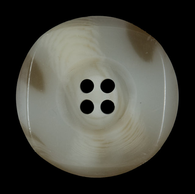 Ivory and Beige Horn Button - 54L/34mm