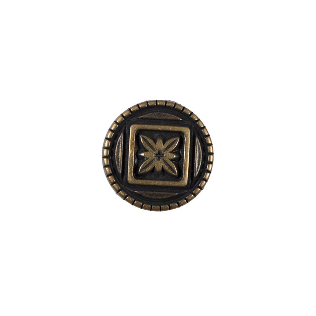 Bronze Etched Metal Button - 22L/14mm