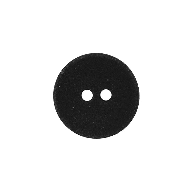 Black Matte 2-Hole Plastic Button - 30L/19mm