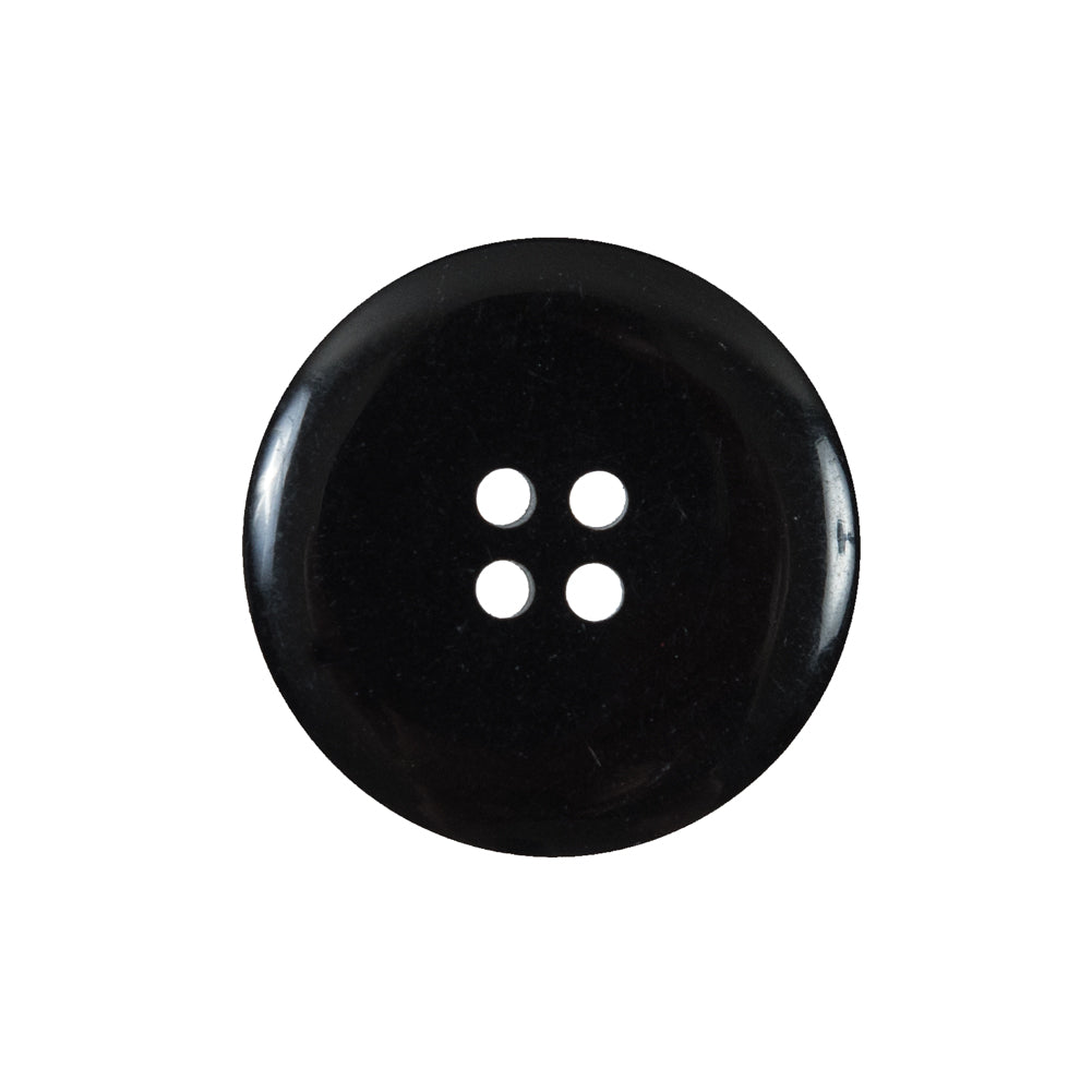 Black 4-Hole Plastic Button - 38L/24mm - Detail