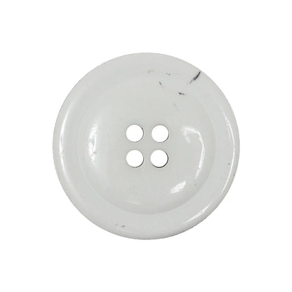 White and Black 4-Hole Plastic Button - 40L/25.5mm Detail