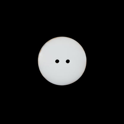 Ivory 2-Hole Plastic Button - 22L/14mm - Detail