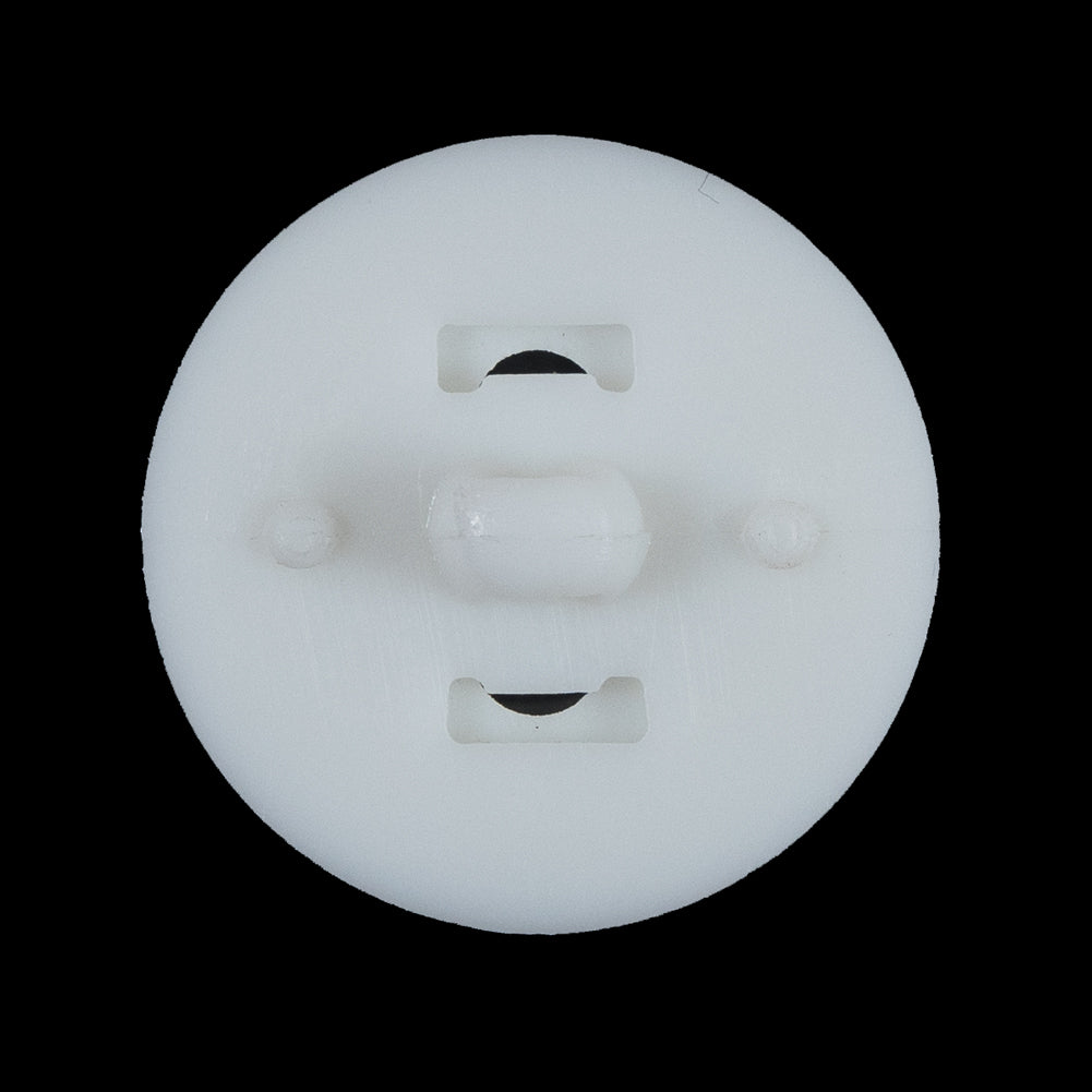 White Textured Shank-Back Button - 45L/28mm - Detail
