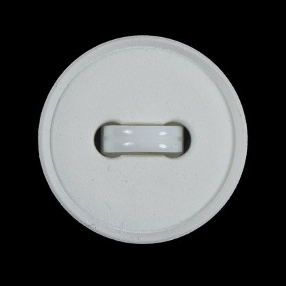 White Textured Shank-Back Button - 45L/28mm