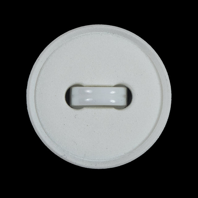 White Textured Shank-Back Button - 45L/28mm