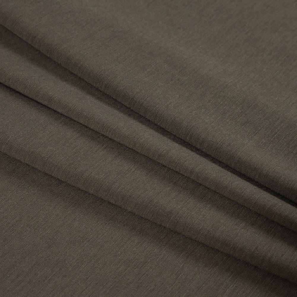 Heathered Army Green Rayon Jersey Folded