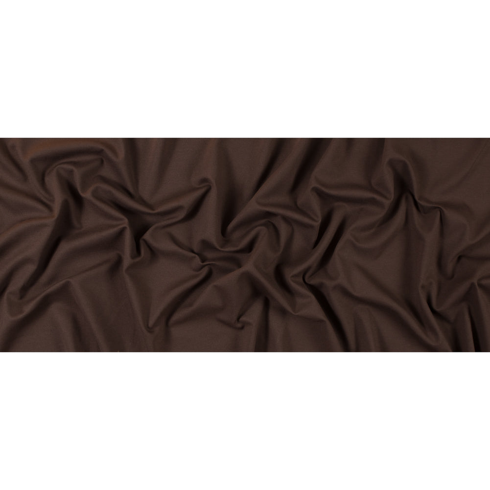 Brown Stretch Rayon Double Knit Folded