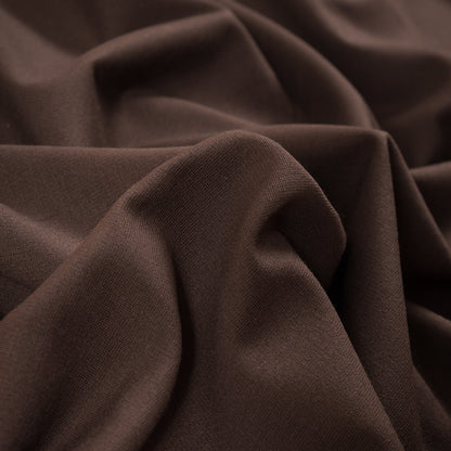 Brown Stretch Rayon Double Knit Full