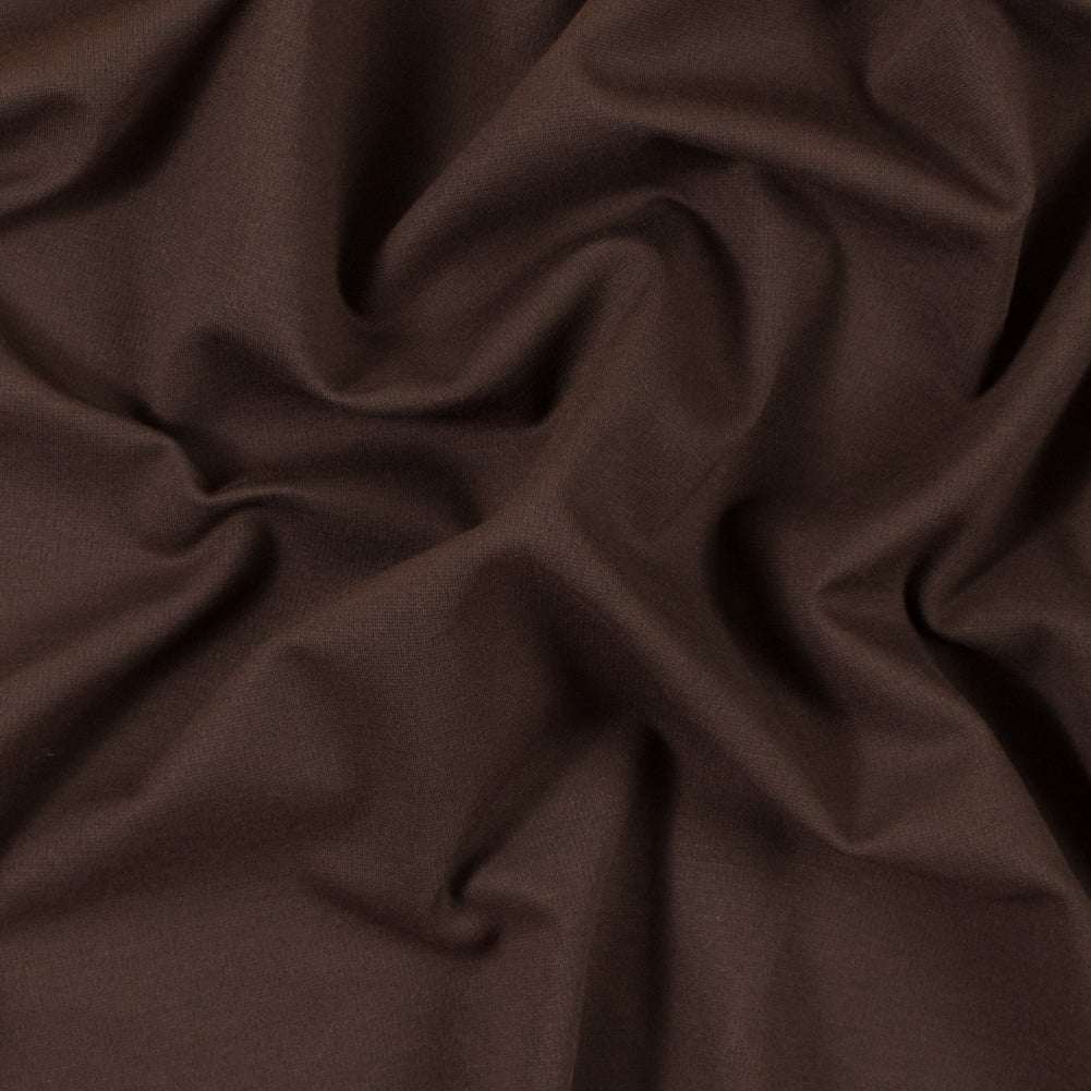 Brown Stretch Rayon Double Knit