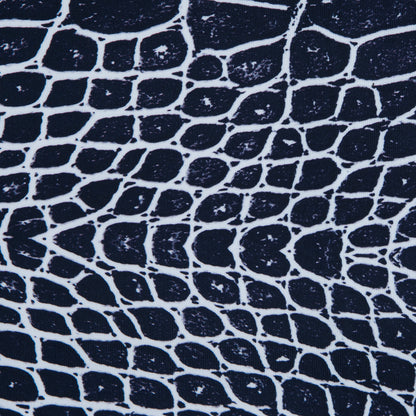 Navy Crocodile Caye UV Protective Compression Swimwear Tricot with Aloe Vera Microcapsules Detail