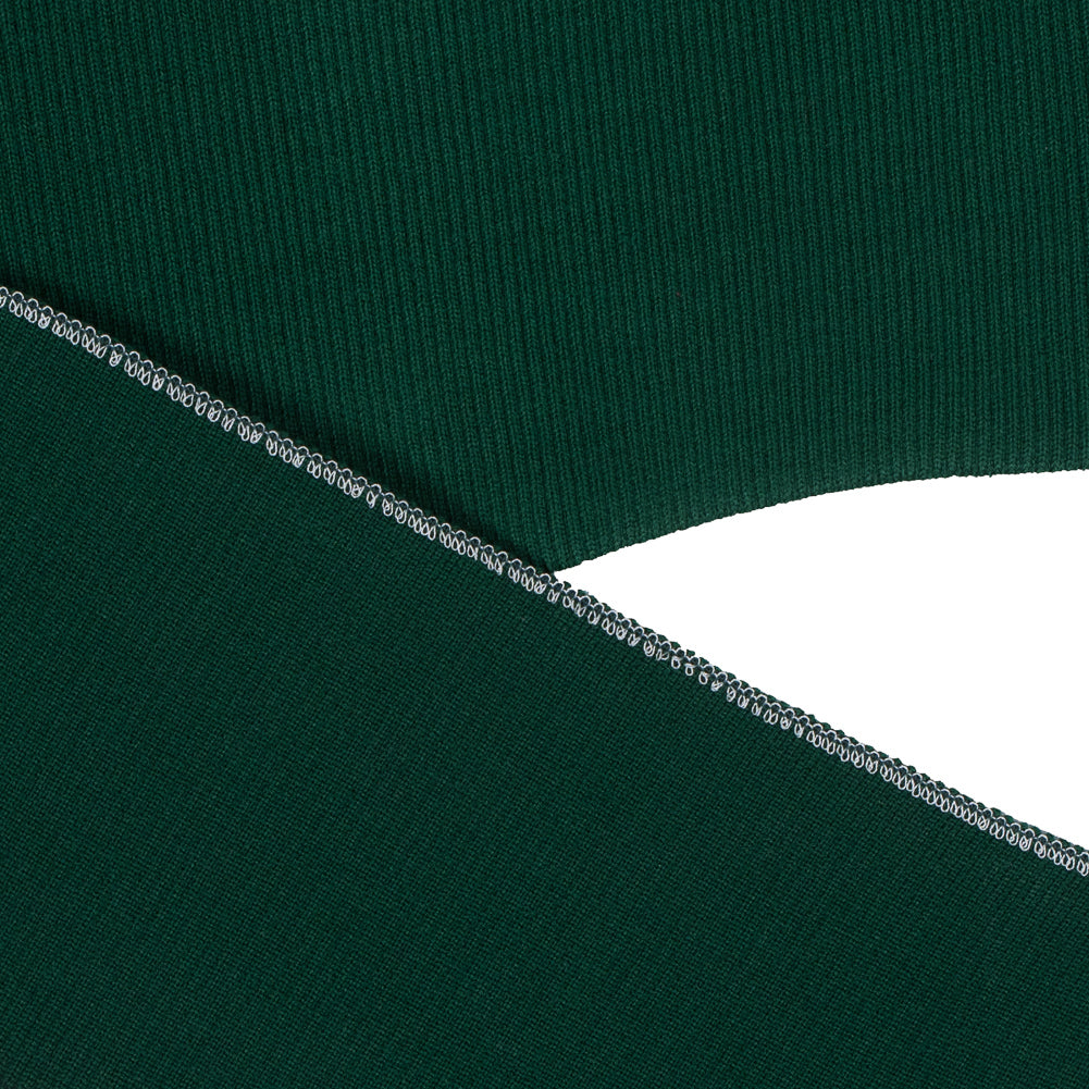 Forest Green Heavy Rib Knit Trim - 7" x 38" Detail