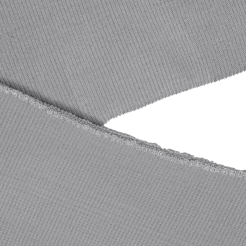 Silver Heavy Rib Knit Trim - 7" x 38" Detail