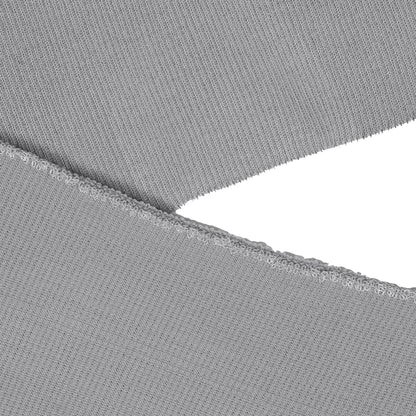 Silver Heavy Rib Knit Trim - 7" x 38" Detail