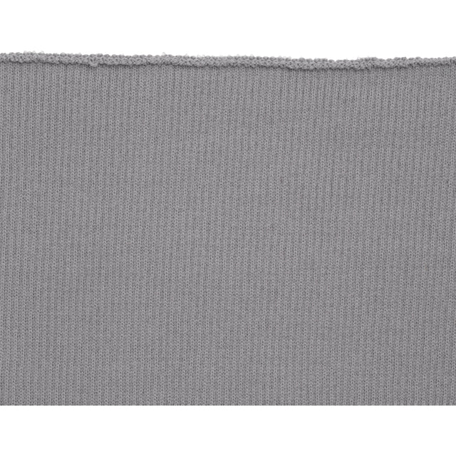 Silver Heavy Rib Knit Trim - 7" x 38"