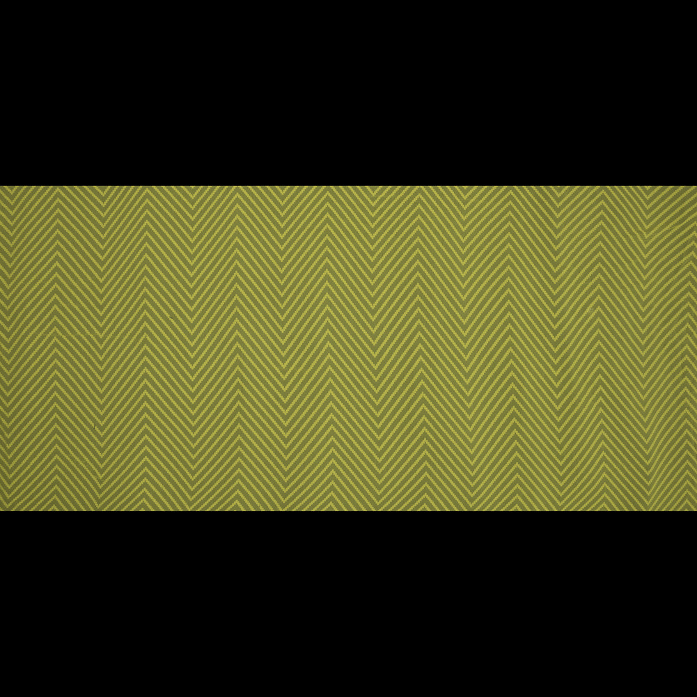 Citrus Lemon Chevron Burn-out Polyester Chiffon Full