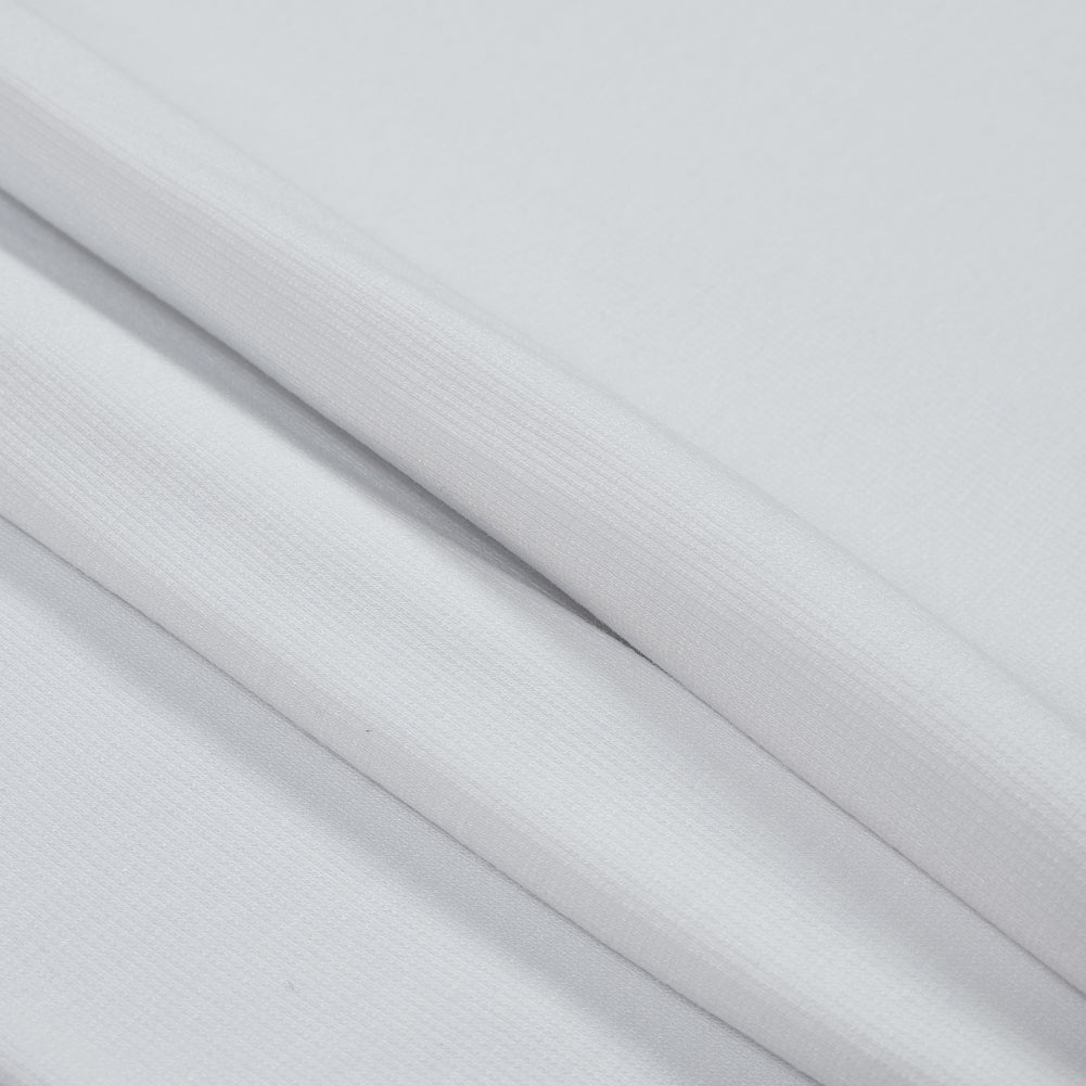 Tubular Bamboo Rib Knit - White Detail