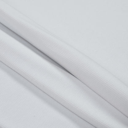 Tubular Bamboo Rib Knit - White Detail