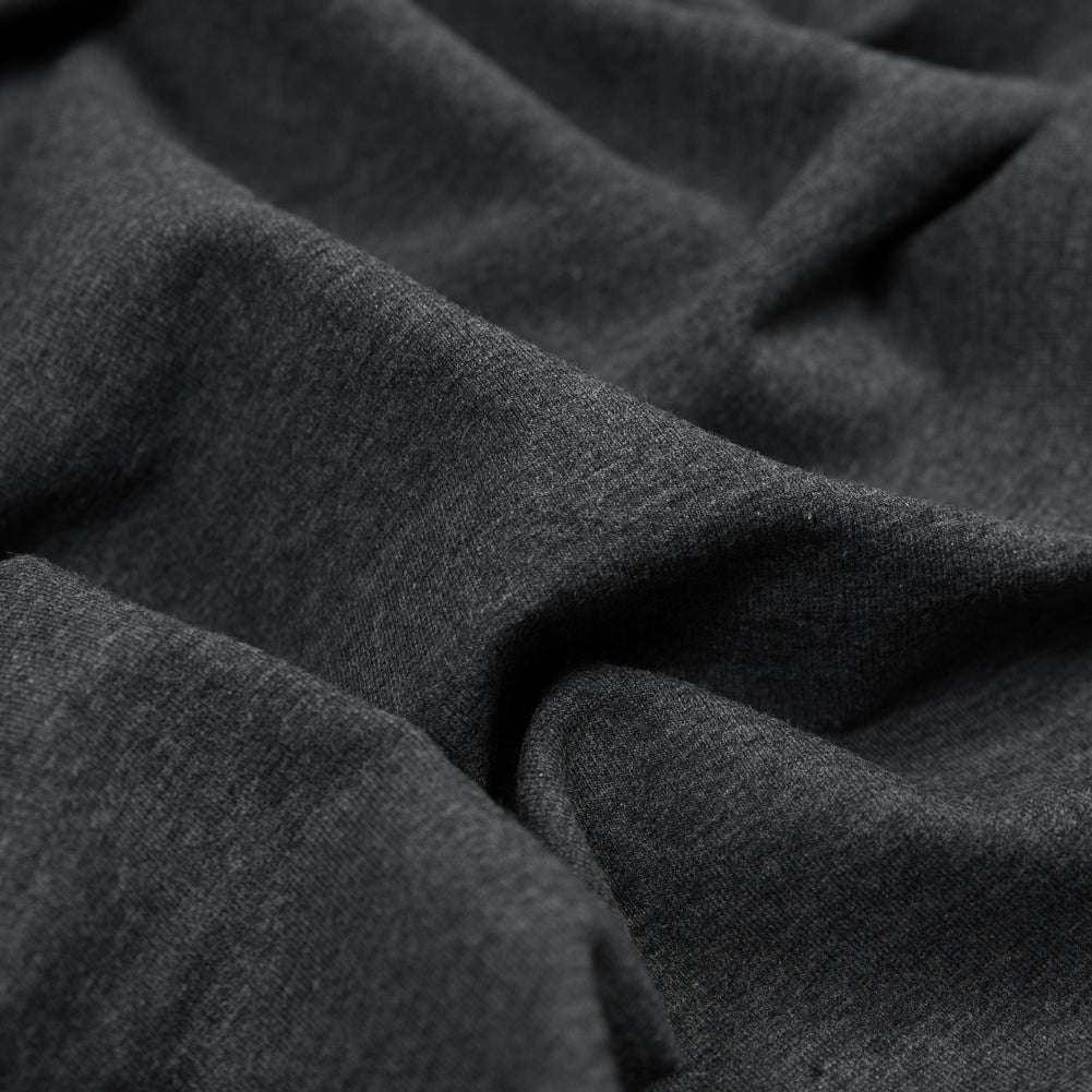 Bamboo and Cotton Stretch Knit Fleece - Heather Charcoal - Jessamyn Collection Full