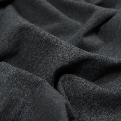 Bamboo and Cotton Stretch Knit Fleece - Heather Charcoal - Jessamyn Collection Full