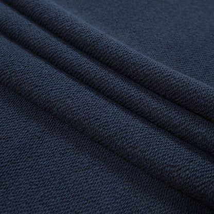 Thick Cotton French Terry - Navy Detail