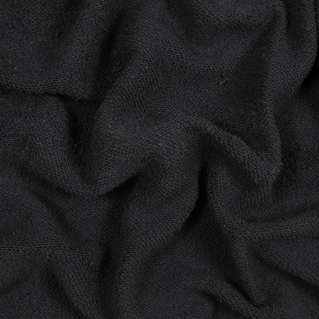 Thick Cotton French Terry - Black