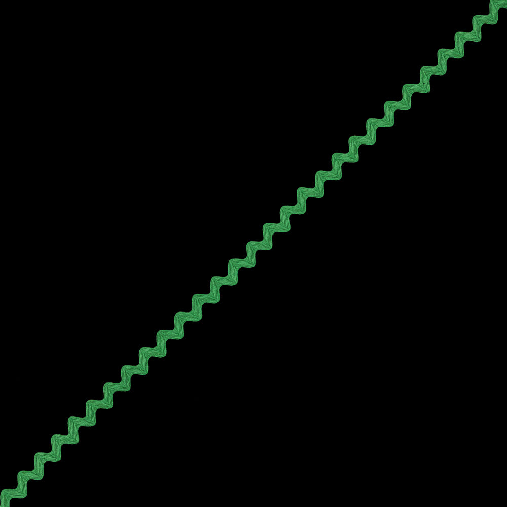 Grass Green Ric Rac Ribbon - 0.5"