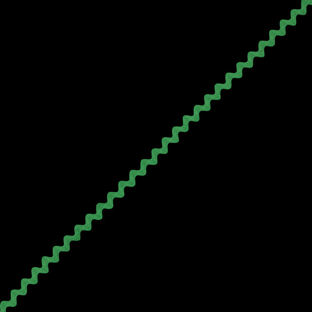 Grass Green Ric Rac Ribbon - 0.5"