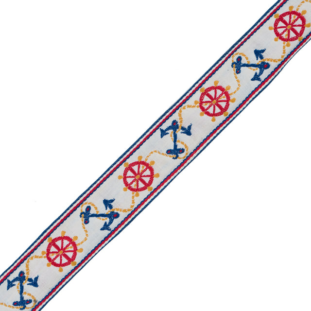 Nautical Jacquard Ribbon - 1.75"