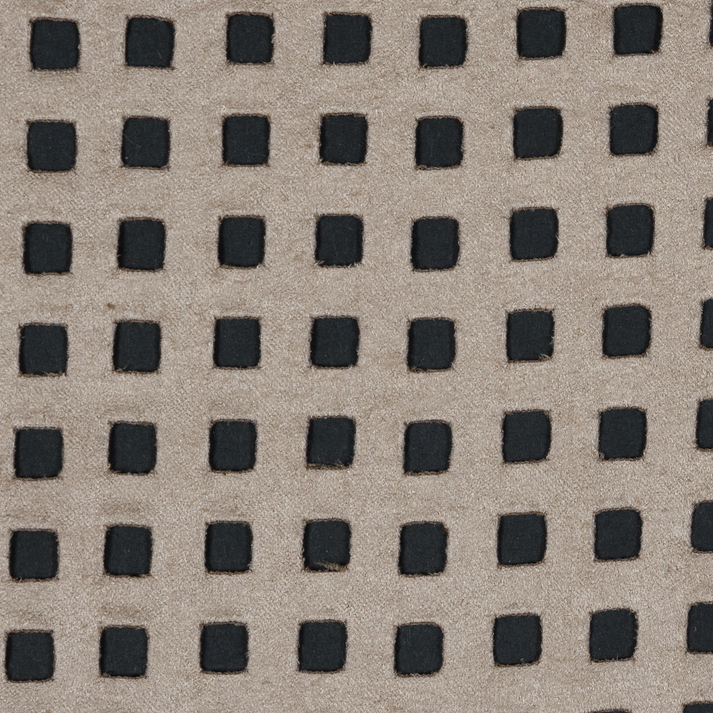 Italian Rubby Tan Square Perforated Faux Suede Full