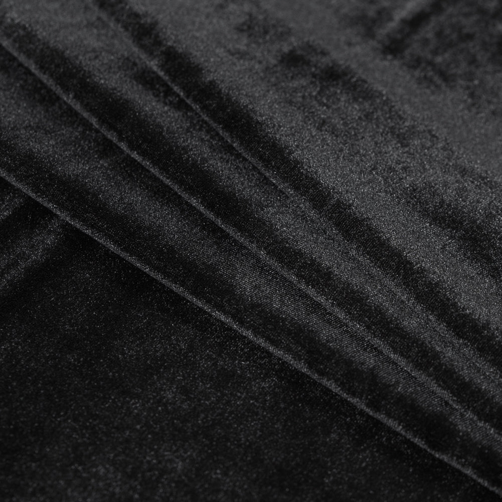 Stretch Velour - Black - Persica Collection Detail